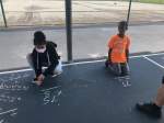 Creative math with chalk